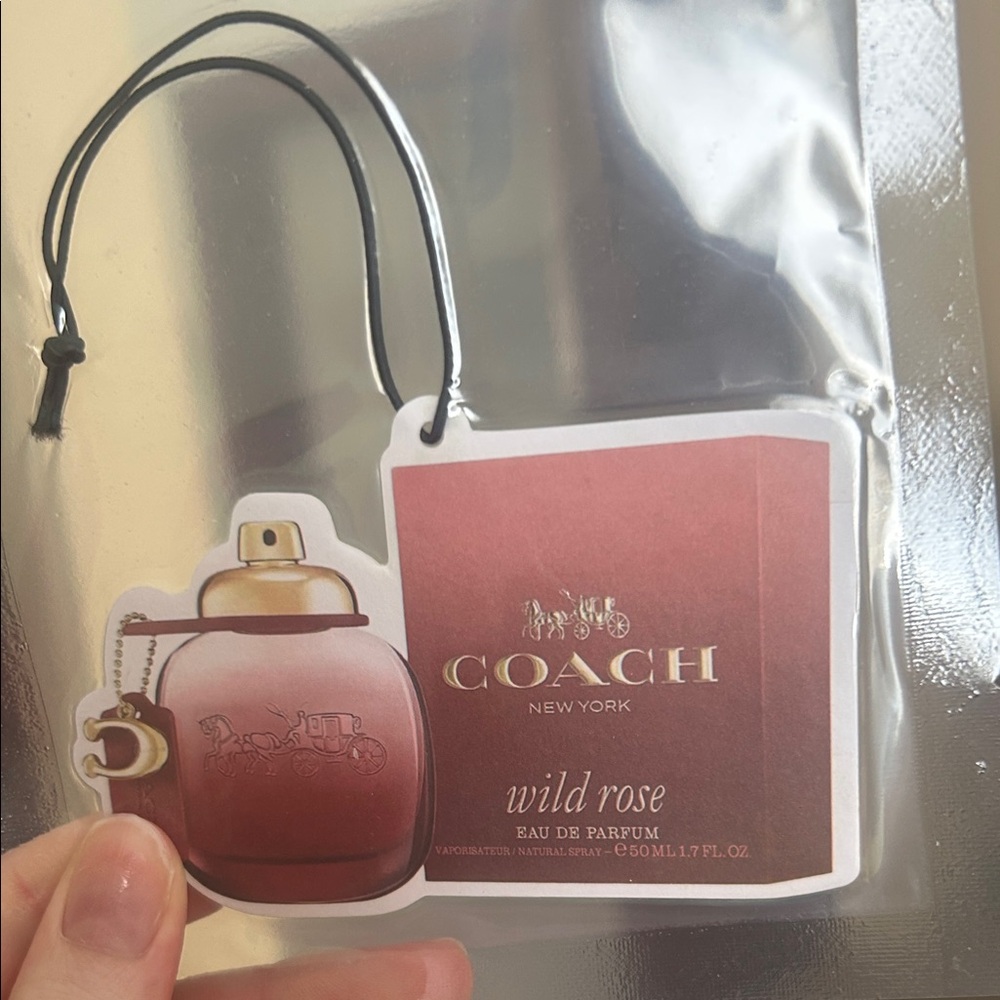 Coach Wild Rose car freshie